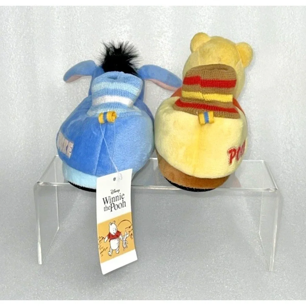 Disney Winnie The Pooh &‎ Eeyore Character Slippers Toddler Size 7/8 NEW
